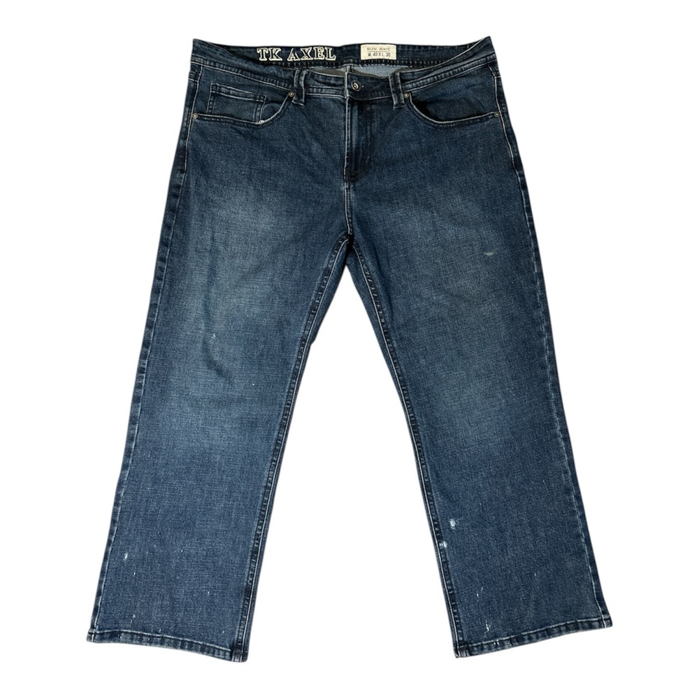 TK Axel SLIM BOOT W. 40 L. 30 men’s Dark Blue Relaxed Jeans
